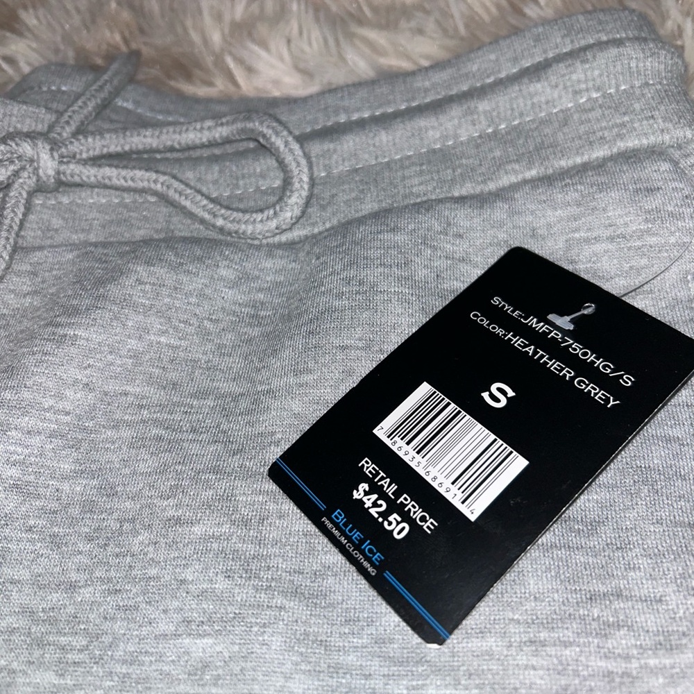Blue Ice Men’s Fleece Lined Joggers Pants - Heather Grey - NWT S - Picture 2 of 9